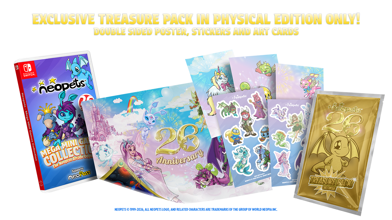Treasure Pack contents